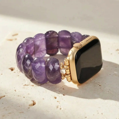 Amethyst Clarity Apple Watch Band (Gold)