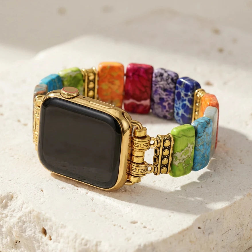 Imperial Chakra Apple Watch Band (Gold)