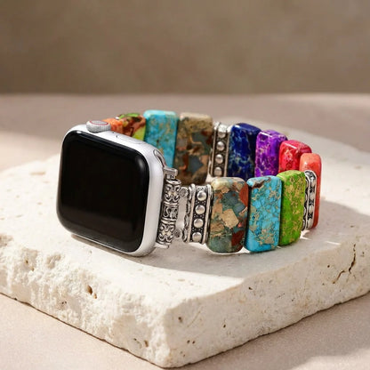 Imperial Chakra Apple Watch Band (Silver)