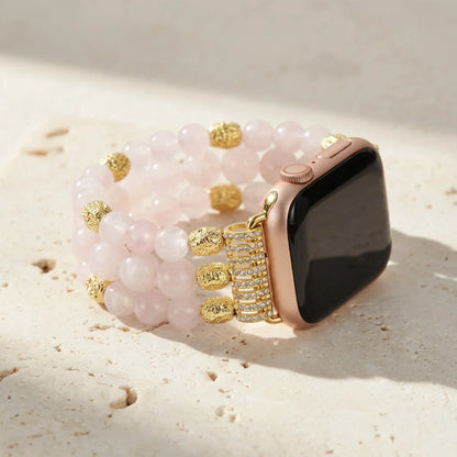 Healing Rose Quartz Apple Watch Band